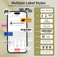 Marklife P15 Mini Portable Thermal Printer Without Ink Self-Adhesive Label Maker Printer For Stickers Labeller Labeling Machine