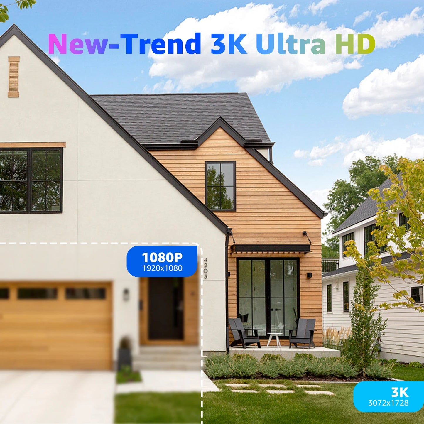 ANNKE 3K full Color IR Network Camera Outdoor IP66 Weatherproof Video Surveillance Camera Built-in mic IP Cameras