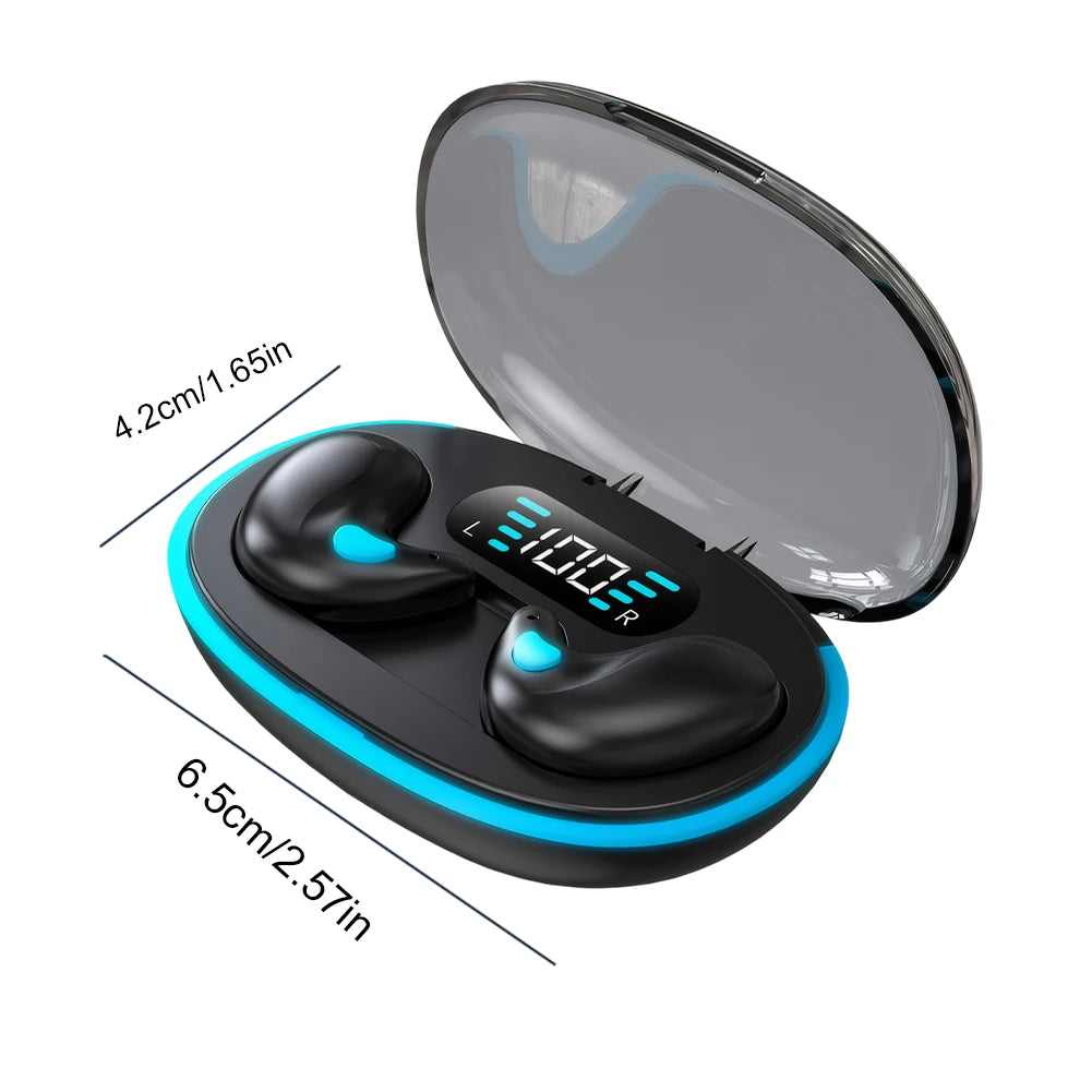 Invisible Bluetooth 5.3 Headphones Wireless Sleep Earphones HiFi Stero Noise Reduction Earbuds Sports Headsets for Xiaomi iPhone