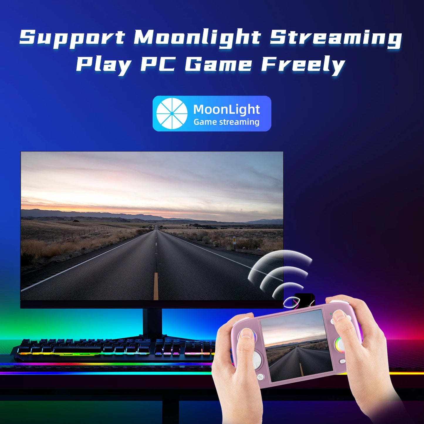 ANBERNIC RGCube Handheld Game Console Android 13 Game Player 3.95" IPS Screen Unisoc T820 RGB Lighting RG Cube dual high-Speaker