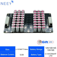 NEEY 5A Active Equalizer Balancer 3S 4S 5S 6S 7S 8S 9S 10S 11S 12S 13S 14S 15S 16S 17S Lifepo4/lipo/lto Battery Energy Capacitor