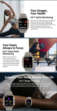 [World premiere]Blackview W80 PRO Outdoor Rugged Smart Watch, GPS Position Smartwatch, 1.91‘’ Display, 900mAh with Flashlight