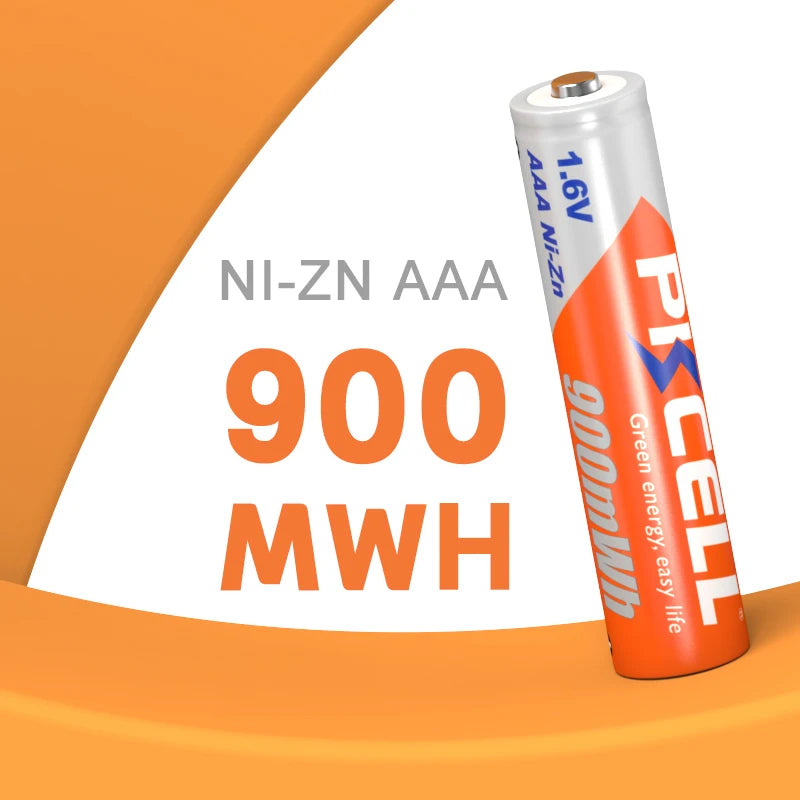 PKCELL-Rechargeable 3A Battery , AAA Battery, 1.6V, Nizn AAA battery, 900mwh, 8Pcs with 2PC Box Case