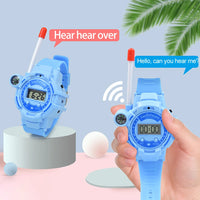 1 Pair Electronic Walkie Talkie Watch Interactive Kids Walkie Talkies Watch Toy Spying Gadgets Birthday Gift for Boys Girls