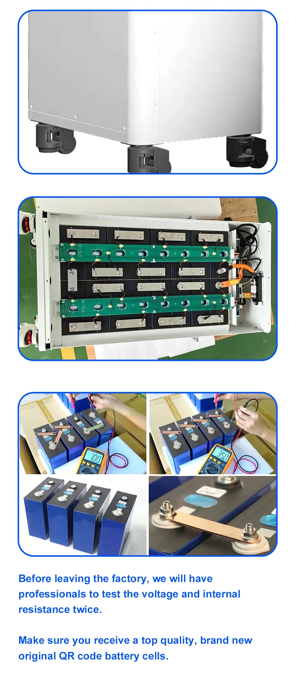 US Stock 3.0 Seplos 51.2V 280AH 310AH 320AH Lifepo4 Battery Kits CAN RS485 BMS 2A Active Balancer DIY Case Home Solar