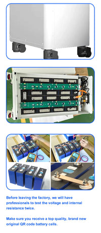US Stock 3.0 Seplos 51.2V 280AH 310AH 320AH Lifepo4 Battery Kits CAN RS485 BMS 2A Active Balancer DIY Case Home Solar