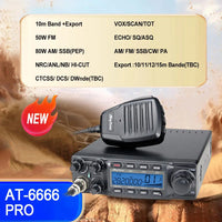 New AnyTone AT-6666 Pro 10 Meter Radio High Power 80W/50W Mobile Radio SSB(PEP)/FM/AM/PA/VOX/NRC Mode Long Range Two Way Radio