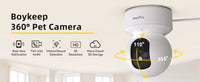 BoyKeep Smart Camera 2K Security Protection Wifi Surveillance 5G/2.4GHz Indoor Baby Night Vision 360° Pan & Tilt 2-Way Audio K30