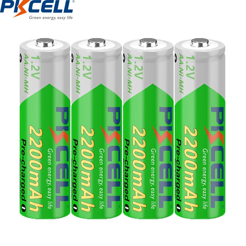2/4/8/12/20PC AA 2200mAh Rechargeable Battery 1.2V NIMH 2A AA Pre-charged LSD Batteries for clock,toys,wireless mouse