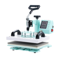 VEVOR Heat Press 12x10inch 360°Swing Away T-Shirt Fast Even Heating Digital Precise Control Heat for T-Shirts Pillows Bags Green