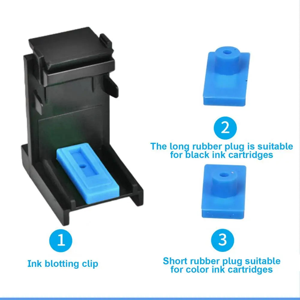 Ink Refill Tool Kit Syringe Tool Kit Multifunctional Ink Refill Cartridge Clip Inkjet Printer Cartridges Refill Kit Convenient