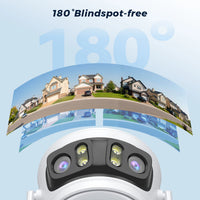 15MP 8K Wifi Camera Outdoor Three Lens Three Screens HD Wifi Security Camera Ai Human Detection PTZ 4K Home Surveillance Camera
