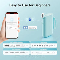 Niimbot D11 Mini Label Maker Wireless Bluetooth Thermal Label Printer Pocket Wireless Sticker Label Machine for Home Of