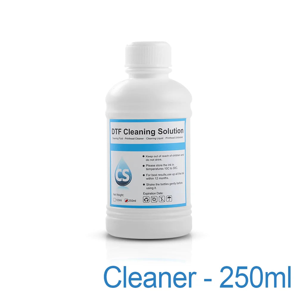 DTF Cleaner DTF cleaning Solution Liquid For DTF (Direct Transfer Film) Printer Printhead Tube Cleaning  (3 Capacity Options)