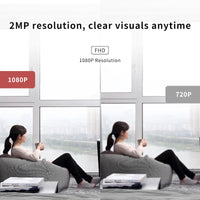 4PC Ease Life APP, Security Camera Indoor, 1080P Pet Camera, Pet Camera with Phone App, Foldable Baby Camera for Home Security,