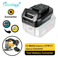 Waitley Battery Adapter for Makita 18V conversion to DEWALT 18V / 20V Batteries Power Tool Accessories Replaces DCB200