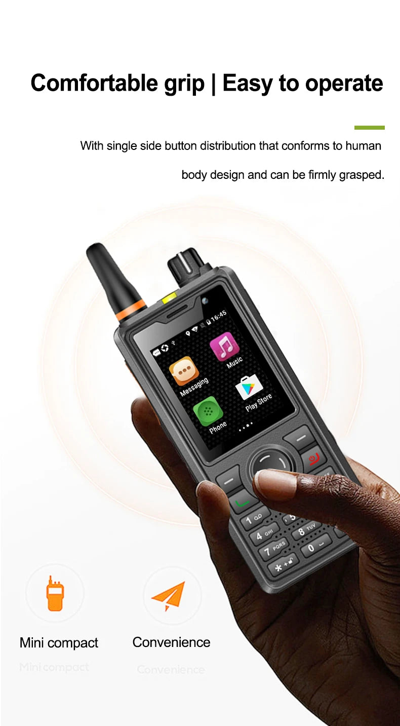 ANYSECU T60 4G Network Radio F41 Android 8.1 LTE WCDMA GSM WIFI GPS Mobile Phone work with Real-ptt Zello