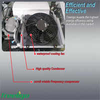 Aspligo Electric RV Roof Air Conditioner Heat and Cool 12V 24V RV Rooftop Parking AC For Truck Camper Van Caravans Motor home