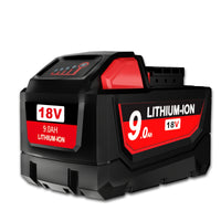 For Milwaukee 18V  M18 lithium 6.0Ah/9.0Ah XC Lithium Battery 48-11-1860 48-11-1850 48-11-1840 48-11-1820 Charger rechargeable P