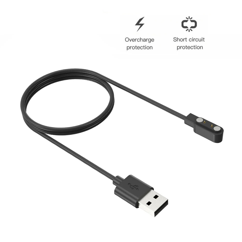 High Quality 60cm USB Magnetic Charger Replacement Cable for HAYLOU Solar Plus RT3 LS16 Smart Watch Accessories