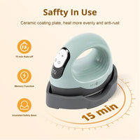 HTVRONT 2nd Gen Portable MINI Heat Press Machine DIY Auto Easy Heating Transfer Iron On HTV for Clothes Bags Shoes Hat T-shirts