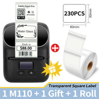 Phomemo M110 Self-adhesive Smart Thermal Label Printer for Business,Barcode Label, Price Tag, Address Wireless Sticker Printer