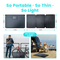100W Solar Panel Portable Folding 54W 36W 21W Solar Generator for Camping Balcony photovoltaic panels Waterproof