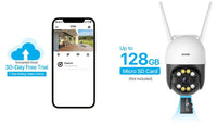 ZOSI 3MP/4MP PTZ Wifi IP Camera H.265 Wireless Surveillance Security CCTV Camera P2P Audio Outdoor AI Human Detection HD Cameras