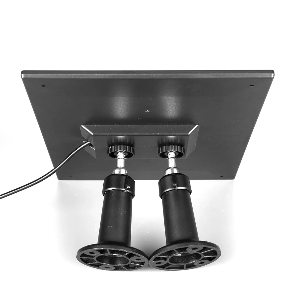 30W Solar Panel for Security Camera Micro USB/USB-C/DC5521 360°Adjustable Mount IP65 Waterproof for EufyCam/Wyze Cam