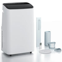 Movyxor 15000 BTU Portable Air Conditioner,Portable AC with Dehumidifier & Fan, 2 Fan Speeds, 24H Timer, Remote Control
