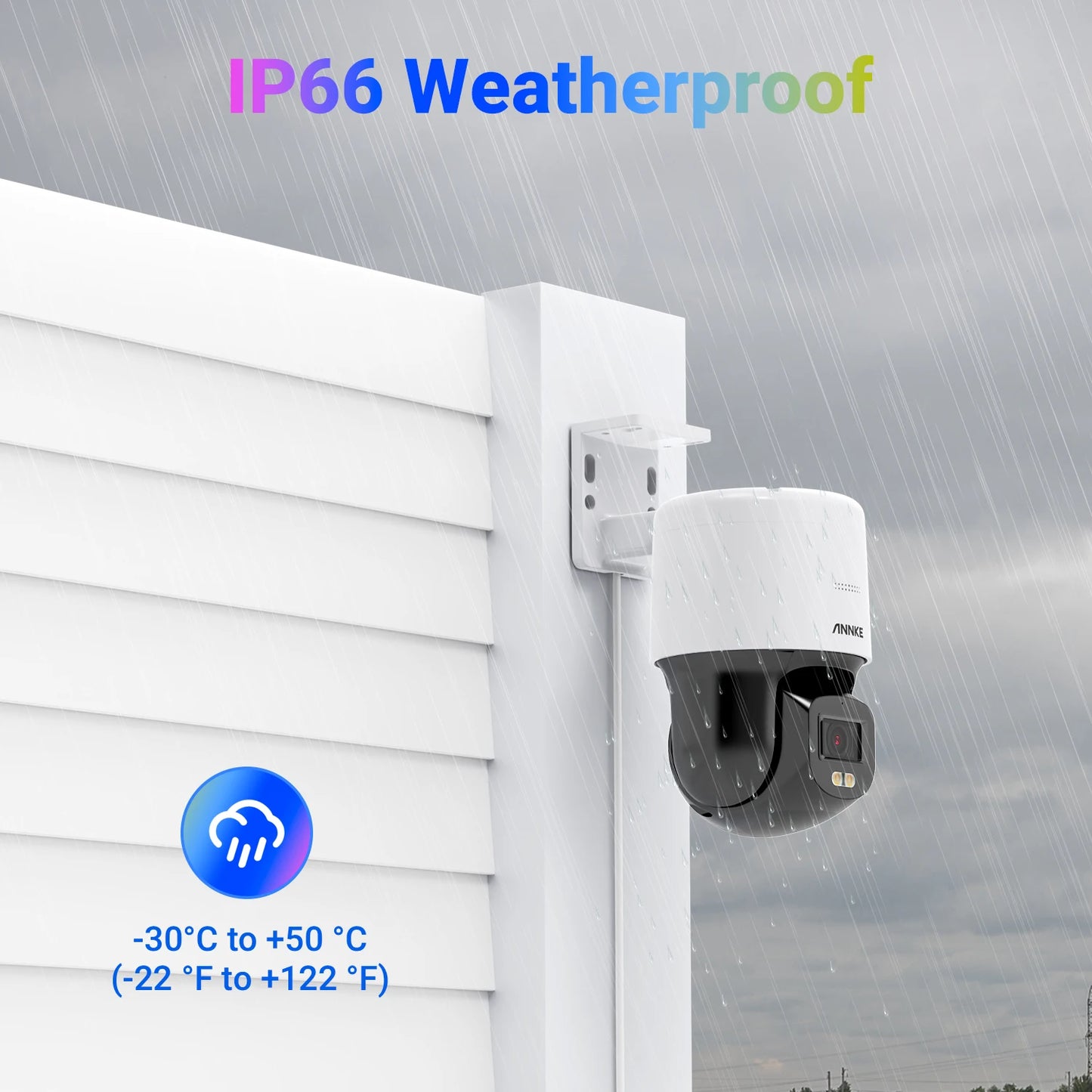 ANNKE 3K full Color IR Network Camera Outdoor IP66 Weatherproof Video Surveillance Camera Built-in mic IP Cameras