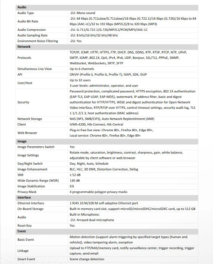 2025 NEW Original Hikvision DS-2CD2087G3-LI2UY 4K 8MP Smart Hybrid Light with ColorVu Fixed Mini Bullet Network Camera HikAI-ISP