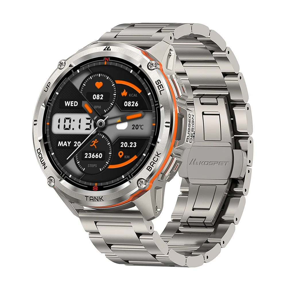 2025 Original KOSPET TANK T3 Ultra GPS Smart Watch For Men Smartwatch Waterproof 5ATM IP69K 470mAh AMOLED Bluetooth Call Watches