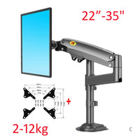 NEW NB H100 Gas Spring 22-35" LCD LED Monitor Holder Arm Full Motion Desktop Monitor TV Mount Bracket Load 2-12 kgs