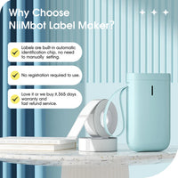 Niimbot D11 Mini Label Maker Wireless Bluetooth Thermal Label Printer Pocket Wireless Sticker Label Machine for Home Of