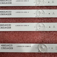 Kit LED strip For Sharp LCD-60SU478A LCD60SU478A LCD-60TX4100A LC-60SU470 LC-60UI7652E LC-60SU475A JL.D60061330-020BL-M 020BR
