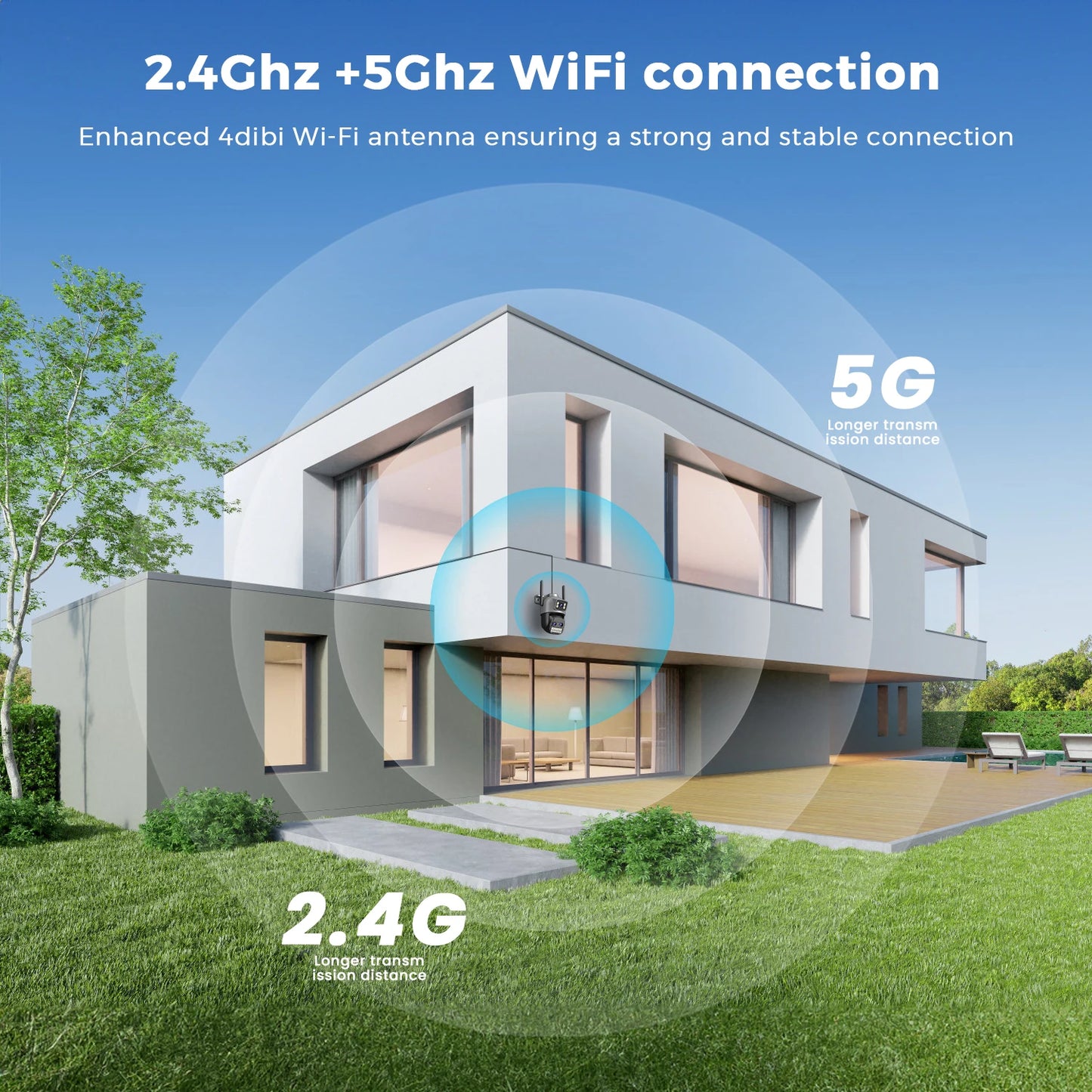 6K 15MP HD IP Camera Outdoor Three-Lens External WiFi Camera 4K 8MP Dual Screen Security PTZ Cam Auto Tracking Surveillance