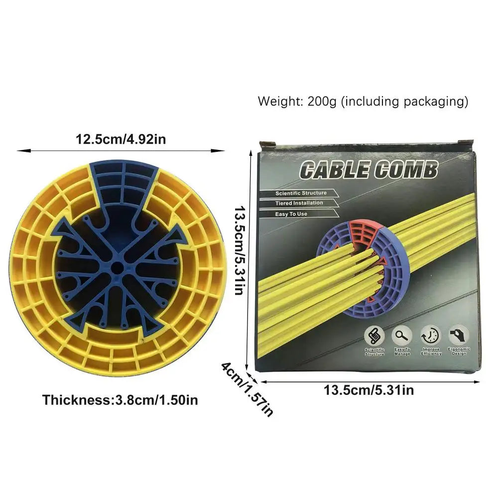 Prevent Entanglement Cabling Category 5 6 Wire Management Laying Home Organizer Cable Comb Network Carding Accessories