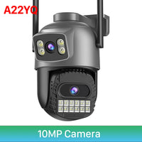 6K 15MP HD IP Camera Outdoor Three-Lens External WiFi Camera 4K 8MP Dual Screen Security PTZ Cam Auto Tracking Surveillance