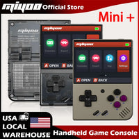 MIYOO Mini Plus Portable Retro Handheld Game Console 3.5''IPS HD Screen Linux System Mini + Classic Gaming Emulator Players Gift