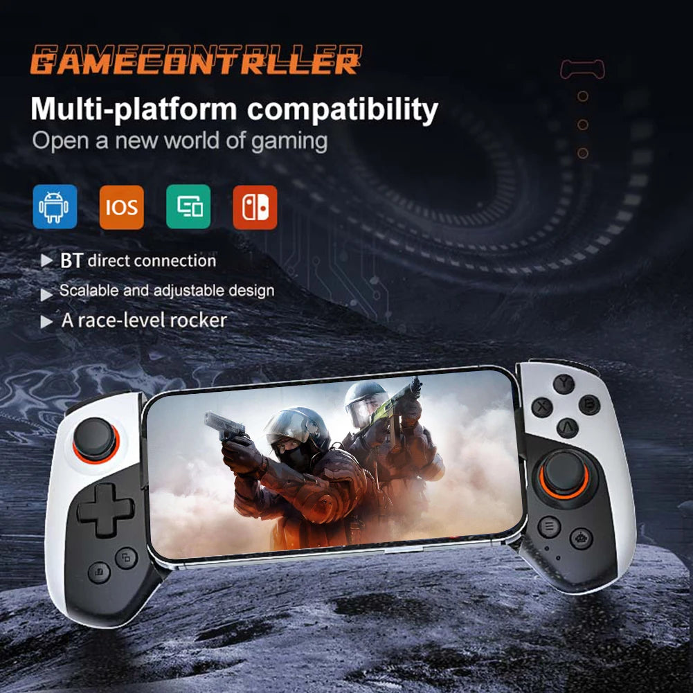 Mobile Phone Game Controller Bluetooth Compatible 53 Macro Function Wireless Gamepad for iPhone iPad Android PC and Switch