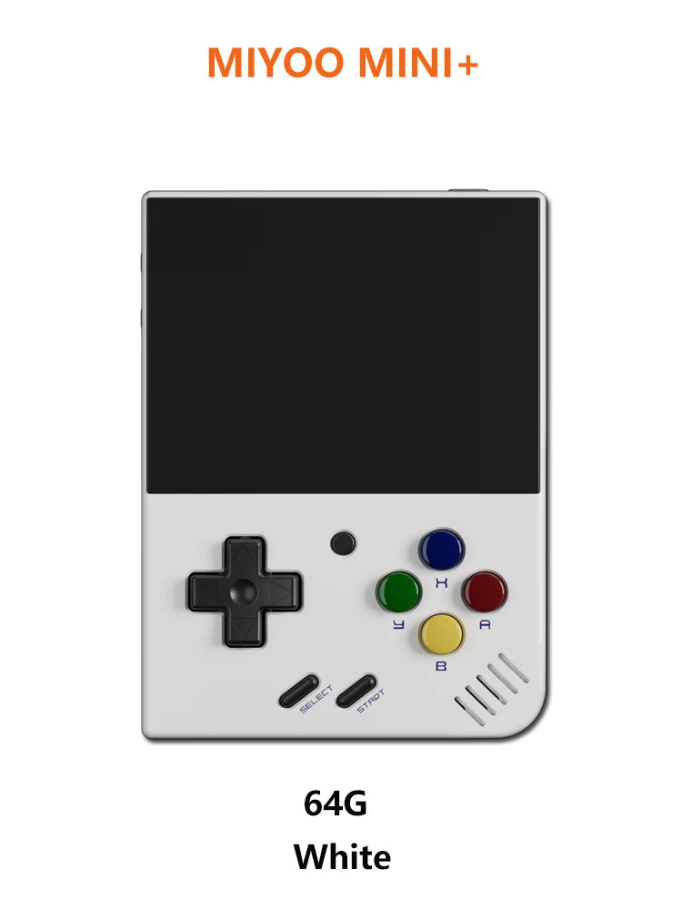 MIYOO Mini Plus Portable Retro Handheld Game Console 3.5''IPS HD Screen Linux System Mini + Classic Gaming Emulator Players Gift