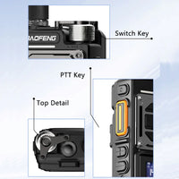 Baofeng UV-25 Air Band Walkie Talkie Wireless Copy Frequency NOAA Type-C Charger AM Long Range UHF VHF 999CH Ham Two Way Radio