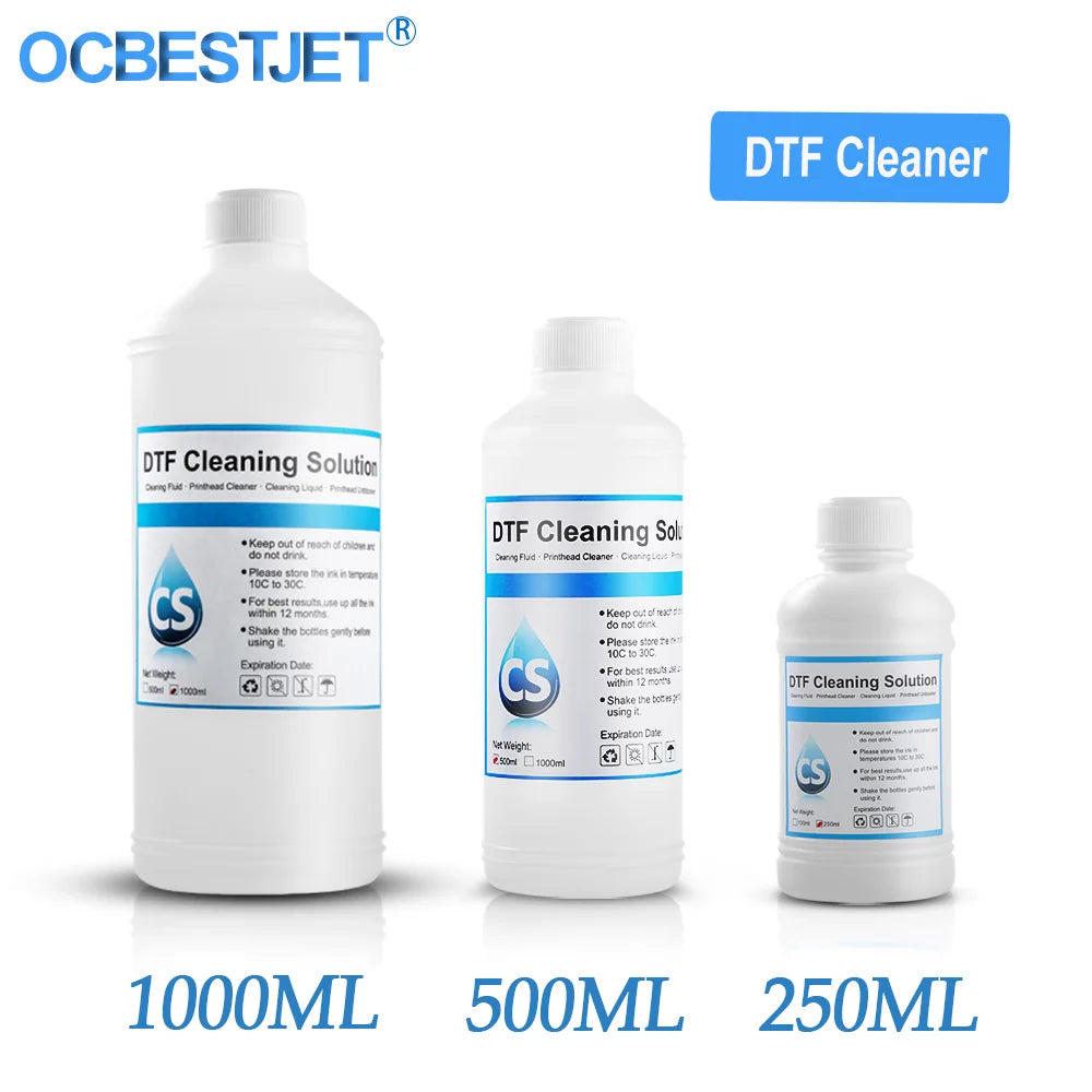 DTF Cleaner DTF cleaning Solution Liquid For DTF (Direct Transfer Film) Printer Printhead Tube Cleaning  (3 Capacity Options)