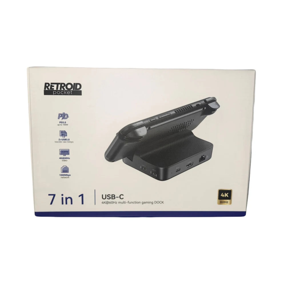 Charging Dock for Retroid Pocket 5 Docking Station 3*USB3.0 2*USB2.0 HDMI-Compatible Charger Dock Station for RP5 RP4 Pro RP4