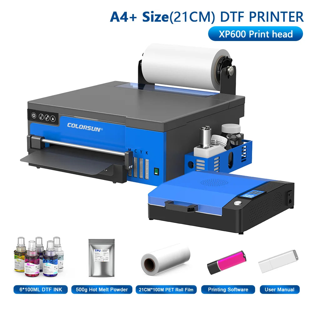 Colorsun DTF Printer Impressora A4/A3 Direct to Film T-Shirt Printing Machine Digital Inkjet DTF Printers For T-Shirt Hoodies