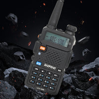 UV-5R Walkie Talkie 5W Dual Band Two Way Radio Commutator VHF/UHF 136-174MHz &400-520MHz Handheld Station Receiver Ham Radio Set
