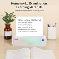 PeriPage A40 A4 Printer Wirless Printer USB Android BT Printing PDF File Webpage Contract Picture with 10 Rolls Thermal Paper