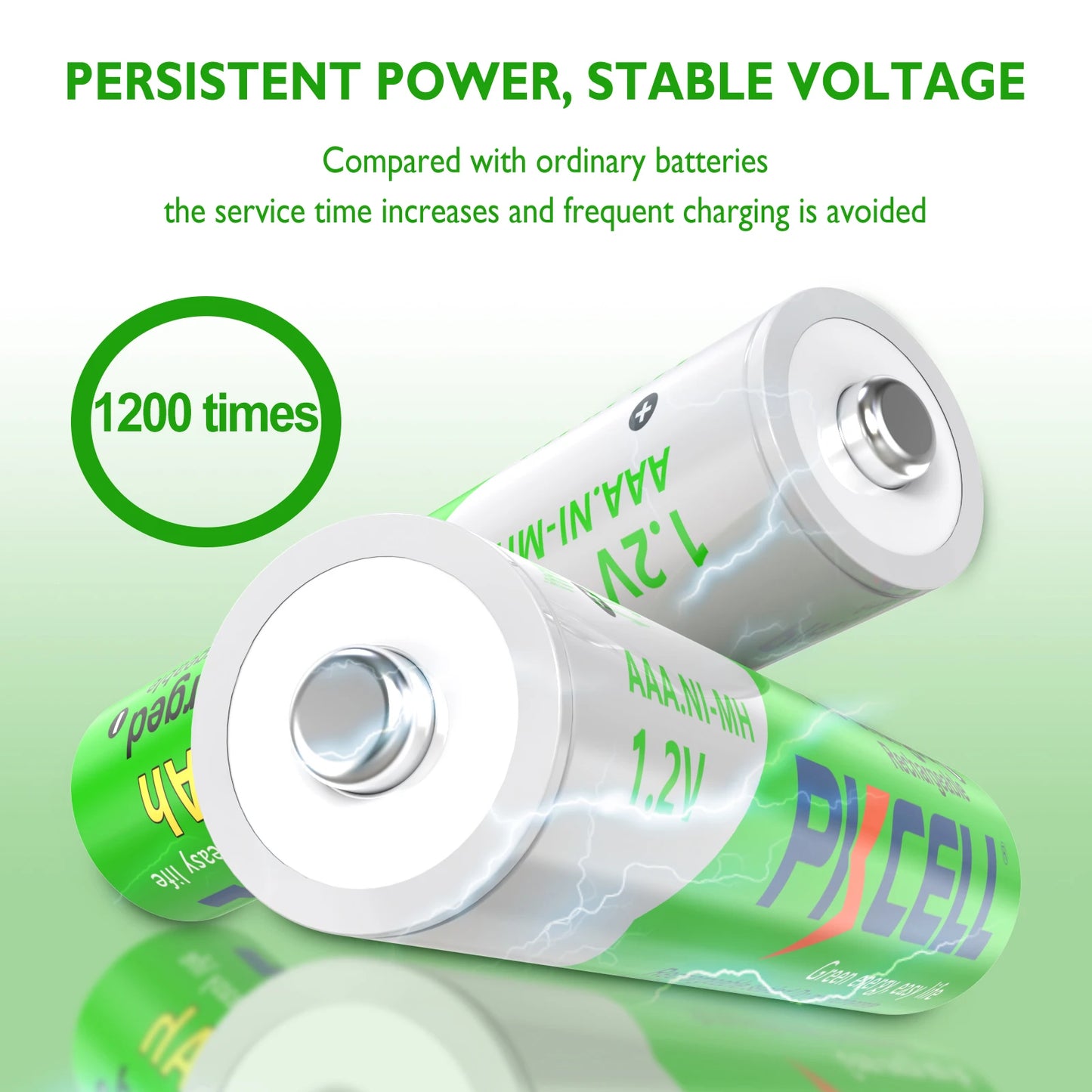 12PC PKCELL AAA 850mAh battery 1.2v Precharge NI-MH Batteries AAA Rechargeable Battery with 3PC nimh AAA Battery box holder