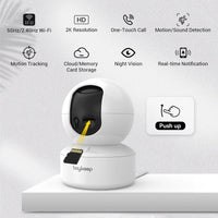 BoyKeep 2PCS Upgrade Camera Pet & Baby Surveillance Motion Capture 5G/2.4GHz, View Remotely 360° Night Vision Pan & Tilt 2-Way A